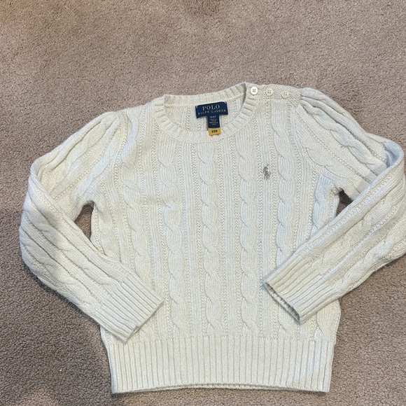 Polo Ralph Lauren Other - Polo Ralph Lauren Cream Cable Knit Sweater